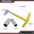Spark Plug Socket Wrench Remover Installer Tool Kit.